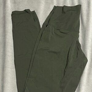 Green Workout Leggings, Colorfulkoala, Size XS
